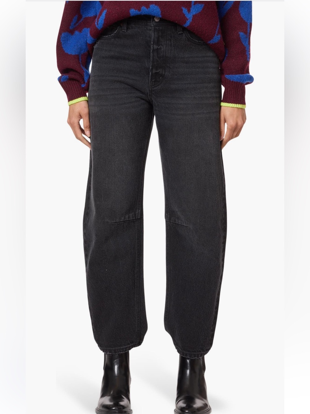 SCOTCH & SODA Amsterdam Women's Black Barrel Jeans Size 4/27 NWT $158